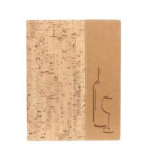 Carta dei vini Design -  1 inserto doppio incluso - A4 - 24 x 34 cm - sughero - Securit