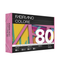 Carta Fabriano Colore - A4 - 80 gr - colori forti fucsia - Fabriano - conf. 500 fogli