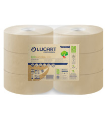 Carta igienica EcoNatural Maxi Jumbo - 9,1 cm x 300 mt - 15,5 gr - diametro 24,5 cm - Lucart