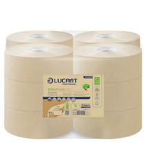 Carta igienica EcoNatural Mini Jumbo - 9,1 cm x 150 mt - 15,5 gr - diametro 18 cm - Lucart