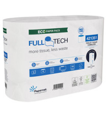 Carta Igienica FullTech - senza anima - 104,78 m - cellulosa - bianco - Papernet - pacco 4 rotoli