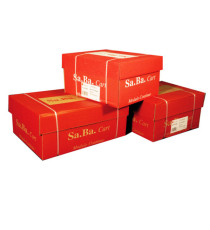 Carta in modulo continuo - 37,5 x 12  - 60 gr - piste fisse - bianco - Sabacart - conf. 2000 fogli