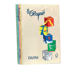 Carta Le Cirque - A4 - 160 gr - mix 5 colori pastello - Favini - conf. 250 fogli
