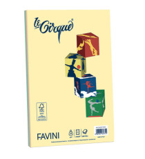 Carta Le Cirque - A4 - 80 gr - mix 4 colori pastello - Favini - conf. 200 fogli