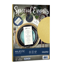 Carta metallizzata Special Events - A4 - 120 gr - oro - Favini - conf. 20 fogli