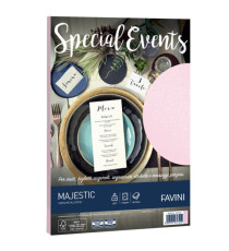 Carta metallizzata Special Events - A4 - 120 gr - rosa - Favini - conf. 20 fogli