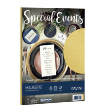 Carta metallizzata Special Events - A4 - 250 gr - oro - Favini - conf. 10 fogli
