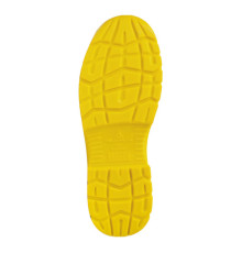 Calzatura di sicurezza Rimini 4 S1P SRC - pelle scamosciata perforata - numero 42 - beige/giallo - Deltaplus
