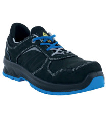 Calzatura di sicurezza Rossi S3S SR - numero 49 - nero/blu - Deltaplus
