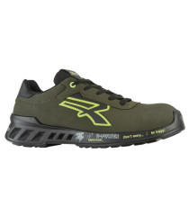 Calzatura di sicurezza Ryan S3 - numero 44 - microfibra effetto nabuk - verde - U-Power