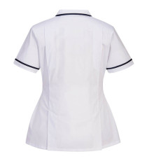 Camice da donna - maniche corte - elasticizzato - taglia L - bianco - Portwest