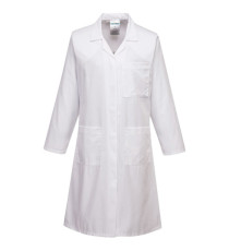 Camice da laboratorio da donna - maniche lunghe - taglia L - bianco - Portwest