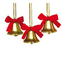 Campanellini - dim. 22 mm - in metallo - oro - Deco - conf. 10 pezzi
