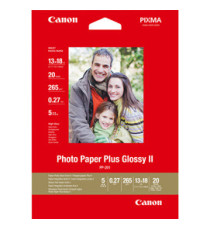 Canon - Carta fotografia lucida PP-201 II Plus - 5 x 7  - 20 Fogli - 2311B018