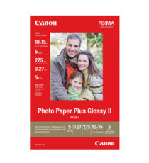 Canon - Carta fotografica Plus Glossy II PP-201 - 10 x 15 cm - 5 Fg - 275gr - 2311B053