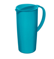 Caraffa con coperchio - 16 x 10,5 x 22,5 cm - PPL - 1,2 L - blu - Rotho