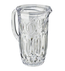 Caraffa decorata Milos - 1,7 L - metacrilato - trasparente - Leone