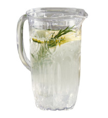 Caraffa decorata Milos - 1,7 L - metacrilato - trasparente - Leone