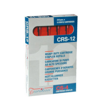 Caricatori CRS6 - 210 punti 12 mm - capacità massima 80 fogli - rosso - Iternet - conf. 5 pezzi