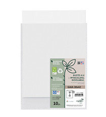 Buste a sacco Gaia - PP riciclato - 30 x 42 cm - buccia - trasparente - Sei rota - conf. 10 pezzi