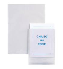 Buste autoadesive Iesti - PVC - 15 x 21 cm - trasparente - Sei Rota - conf. 5 pezzi