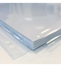Buste forate ATLA GS plus - 22 x 30 cm - PP - c/soffietto - trasparente liscia - Sei Rota - conf. 10 pezzi