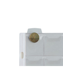 Buste forate Ercole - PVC liscio - 21 x 29,7 cm - porta monete - 30 tasche - Sei Rota - conf. 10 pezzi
