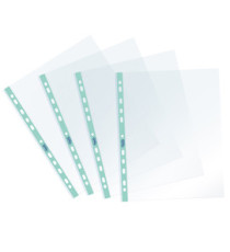Buste forate Pastel - c/ banda - liscia - 22 x 30 cm - azzurro - Favorit - conf. 25 pezzi