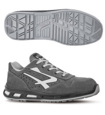 Calzatura di sicurezza Going S1P - numero 44 - pelle scamosciata - grigio - U-Power