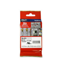 Brother - Nastro con adesivo resistente - Nero/Bianco - TZES211 - 6mm x 8mt