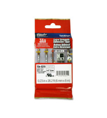 Brother - Nastro con adesivo resistente - Nero/Bianco - TZES211 - 6mm x 8mt