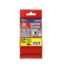 Brother - Nastro con adesivo resistente - Nero/Giallo - TZES631 - 12mm x 8mt
