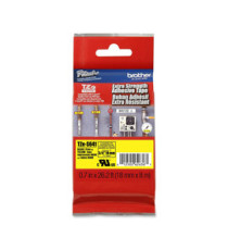 Brother - Nastro con adesivo resistente - Nero/Giallo - TZES641 - 18mm x 8mt