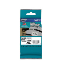 Brother - Nastro laminato flessibile - Nero/Bianco - TZEFX251 - 24mm x 8mt