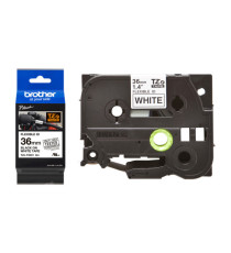 Brother - Nastro laminato flessibile - Nero/Bianco - TZEFX261 - 36mm x 8mt