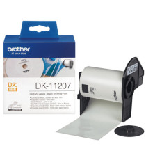 Brother - Rotolo 100 Etichette CD diametro 58mm - Nero/Bianco - DK-11207