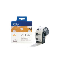 Brother - Rotolo 1000 Etichette quadrate 23 x 23 mm - Nero/Bianco - DK-11221