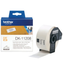 Brother - Rotolo 400 Etichette 38 x 90 mm - Nero/Bianco - DK-11208
