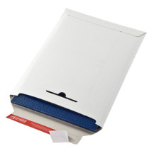 Busta a sacco - in cartone - chiusura autoadesiva - 310 x 445 x 30 mm - bianco - Colompac