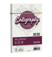 Busta Calligraphy Millerighe - 120 x 180 mm - 100 gr - bianco 01 - Favini - conf. 25 pezzi
