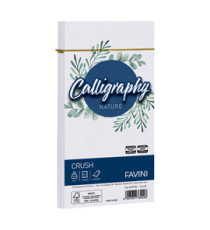 Busta Calligraphy Nature Crush - 110 x 220 mm - 120 gr - uva - Favini - conf. 25 pezzi