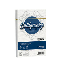 Busta Calligraphy Pergamena - 120 x 180 mm - 90 gr - bianco 01 - Favini - conf. 25 pezzi