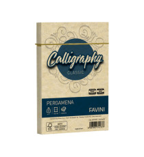 Busta Calligraphy Pergamena - 120 x 180 mm - 90 gr - crema 05 - Favini - conf. 25 pezzi