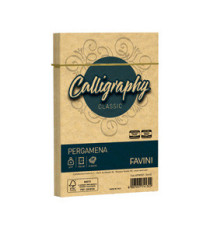 Busta Calligraphy Pergamena - 120 x 180 mm - 90 gr - oro 03 - Favini - conf. 25 pezzi