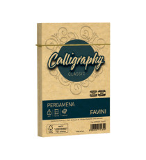 Busta Calligraphy Pergamena - 120 x 180 mm - 90 gr - oro 03 - Favini - conf. 25 pezzi