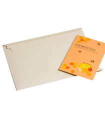 Busta Cart Grass - A4+ - 34,3 x 24 x 2,5 cm - cartoncino teso - grigio - Bong Packaging - conf. 100 pezzi