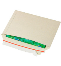 Busta Cart Grass - A4+ - 34,3 x 24 x 2,5 cm - cartoncino teso - grigio - Bong Packaging - conf. 100 pezzi