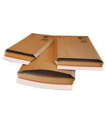 Busta e-commerce pack - 28,5 x 40 x 6 cm - cartone microonda - avana - Blasetti - conf. 25 pezzi
