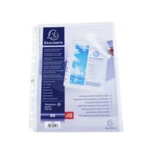 Busta forata 5503E - c/soffietto e patella - liscia - A4 - PPL - Exacompta - conf. 10 pezzi