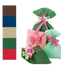 Busta regalo Mat Pearly A - 35 x 50 cm - 40 micron - PPL - assortimento 5 colori classici - PNP - conf. 100 pezzi